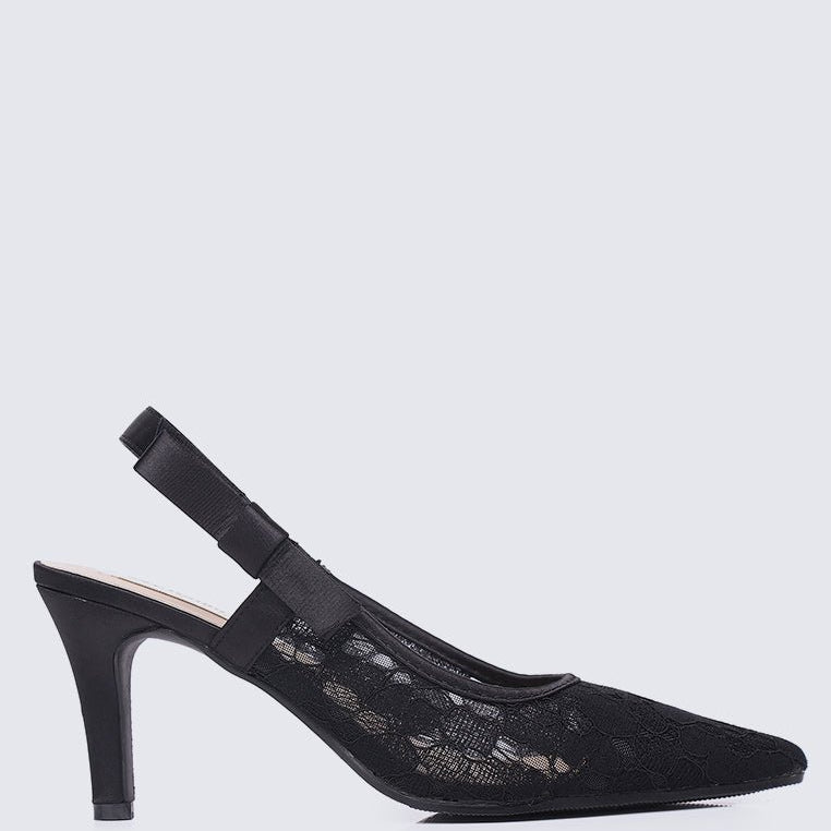 Perry Comfy Heels In Black - myballerine