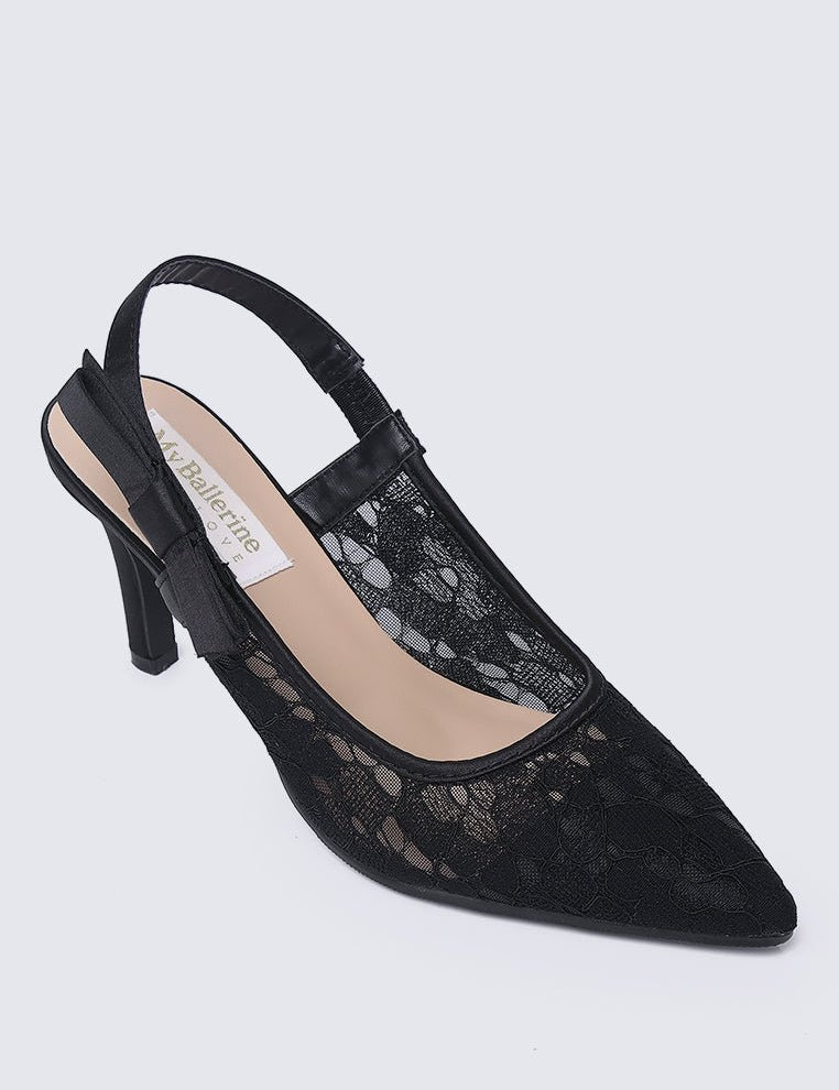 Perry Comfy Heels In Black - myballerine