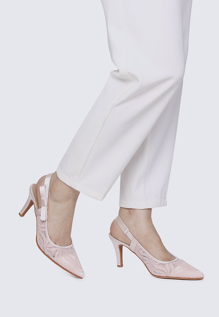 Perry Comfy Heels In Blush - myballerine