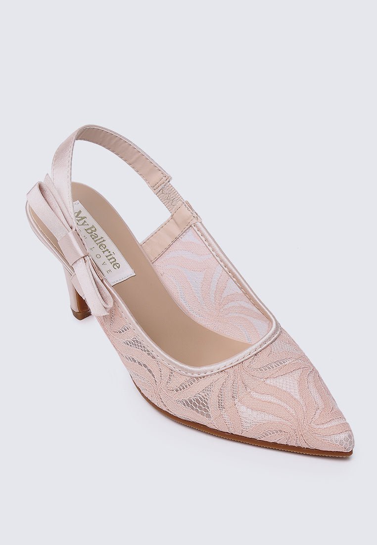 Perry Comfy Heels In Blush - myballerine