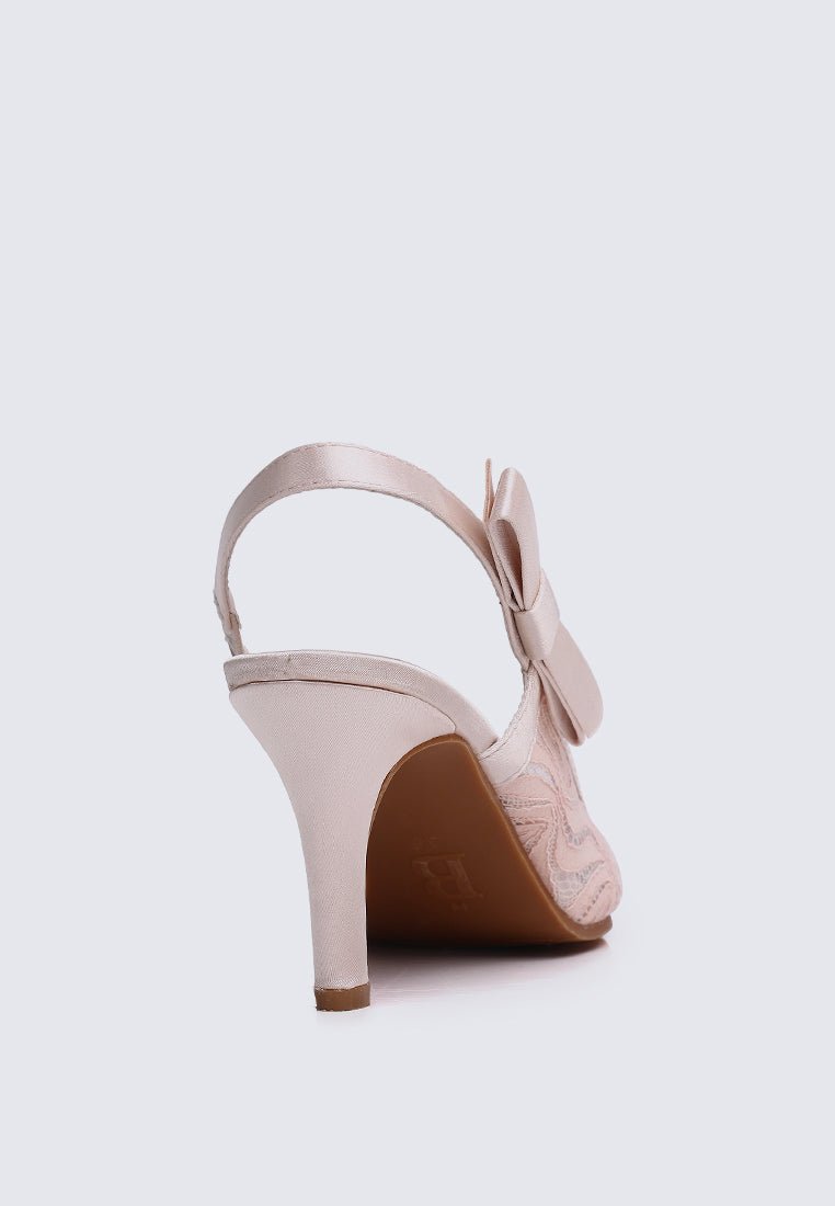 Perry Comfy Heels In Blush - myballerine