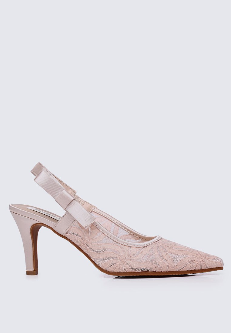 Perry Comfy Heels In Blush - myballerine