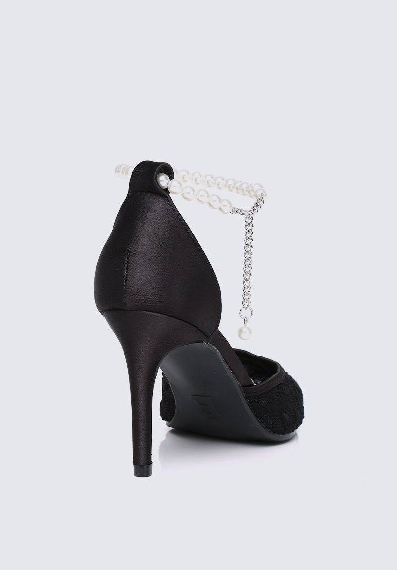 Poppy Comfy Heels In BlackShoes - myballerine