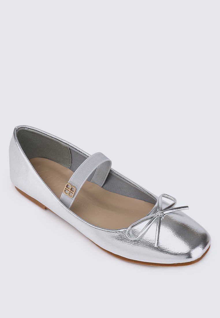 PRE ORDER - Beyonca Comfy Ballerina In SilverShoes - myballerine