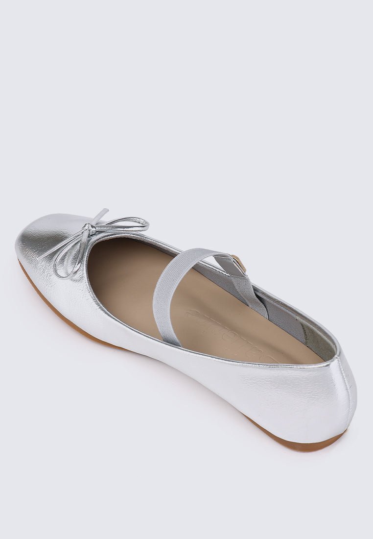 PRE ORDER - Beyonca Comfy Ballerina In SilverShoes - myballerine