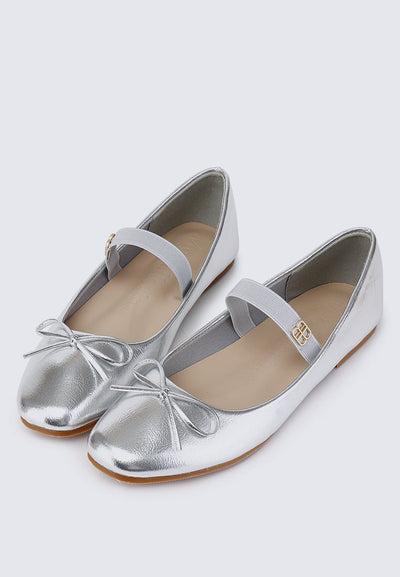 PRE ORDER - Beyonca Comfy Ballerina In SilverShoes - myballerine