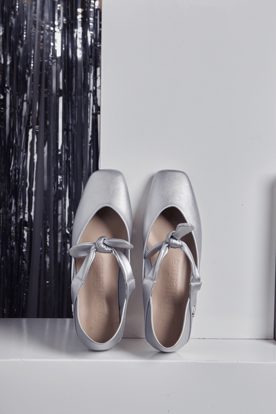 PRE ORDER - Brenee Comfy Ballerina In Silver - myballerine