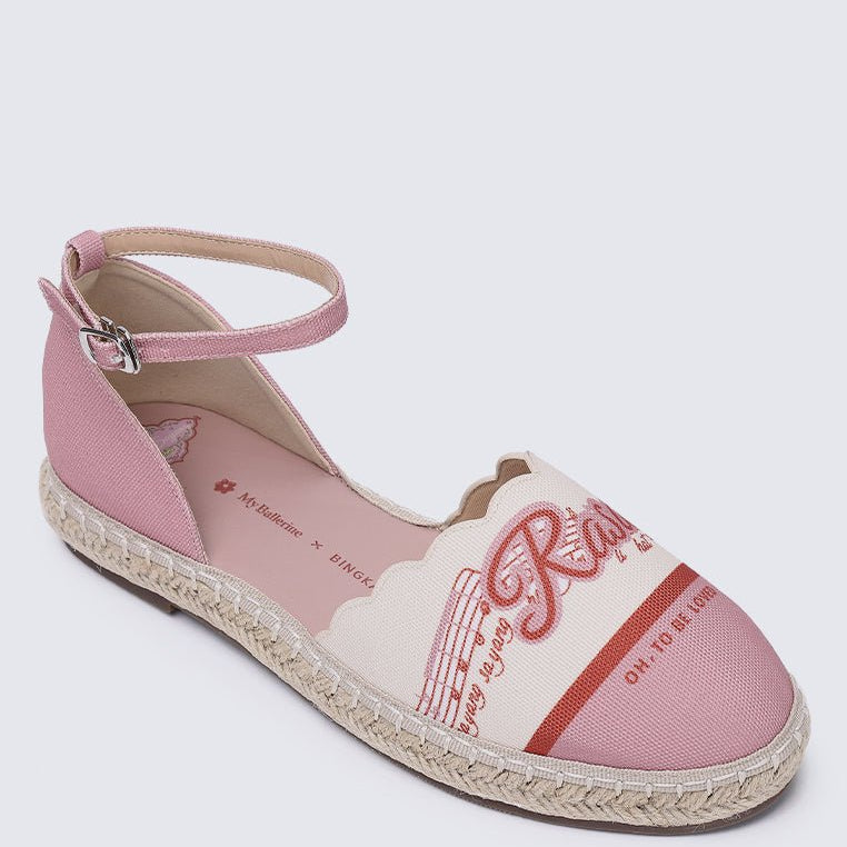 Rasa Sayang Comfy Espadrilles In BlushShoes - myballerine