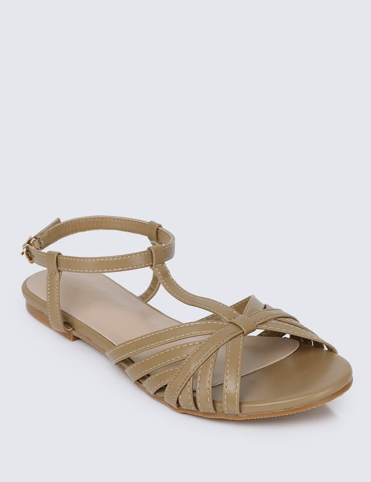 Rebecca Comfy Sandals In TaupeShoes - myballerine