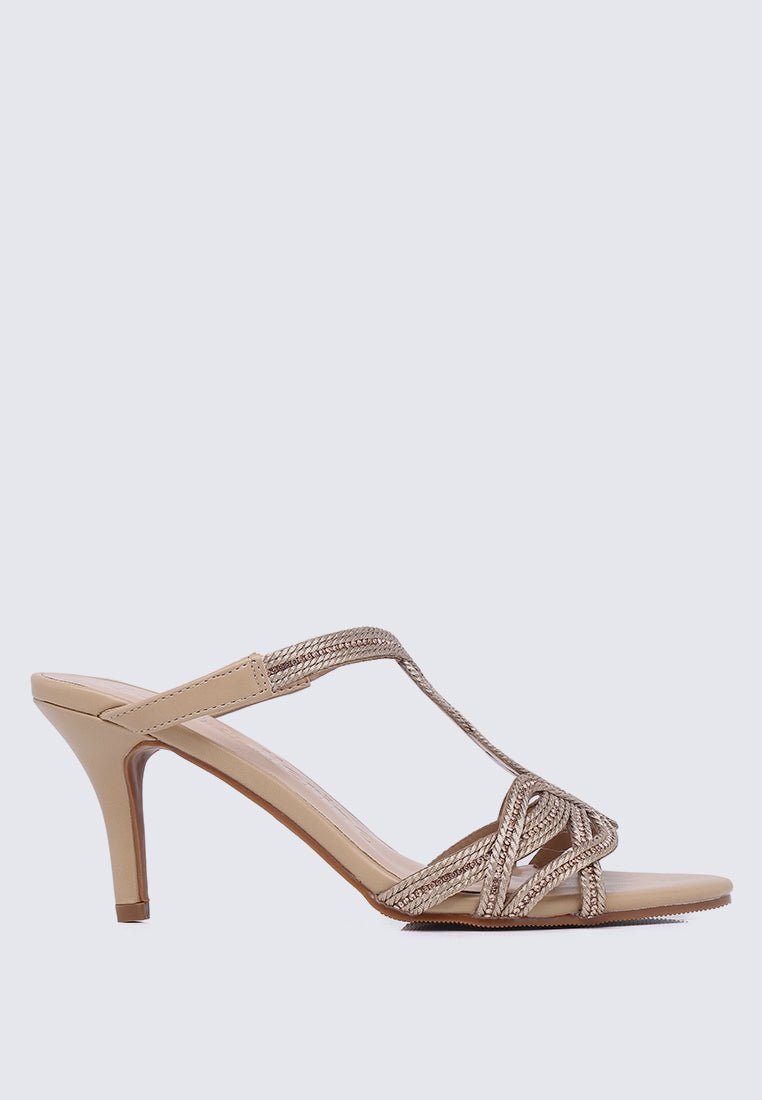 Rihanna Comfy Heels In Tan - myballerine