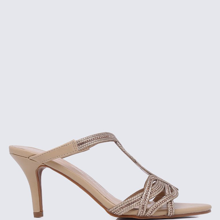 Rihanna Comfy Heels In Tan - myballerine