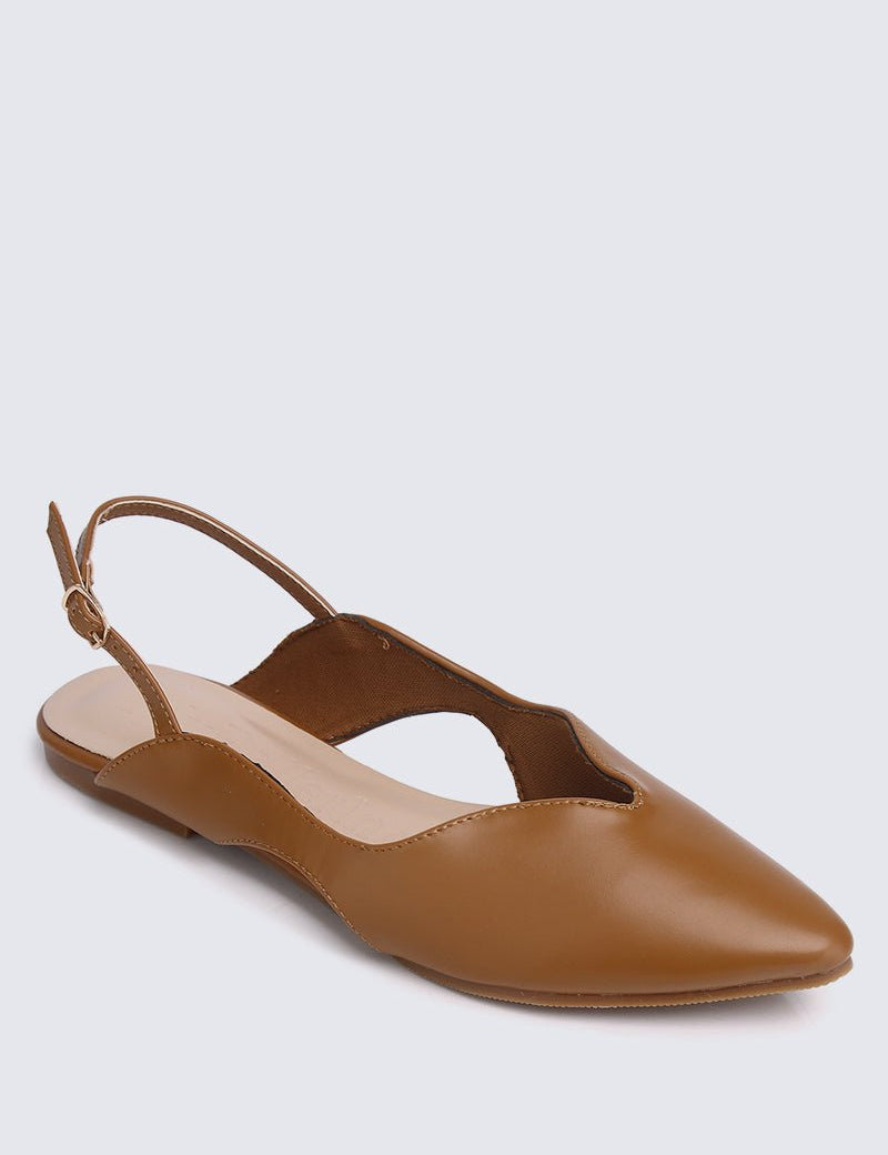 Riley Comfy Ballerina In BrownShoes - myballerine