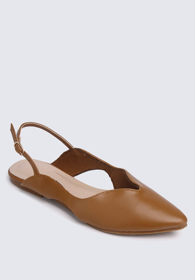 Riley Comfy Ballerina In BrownShoes - myballerine