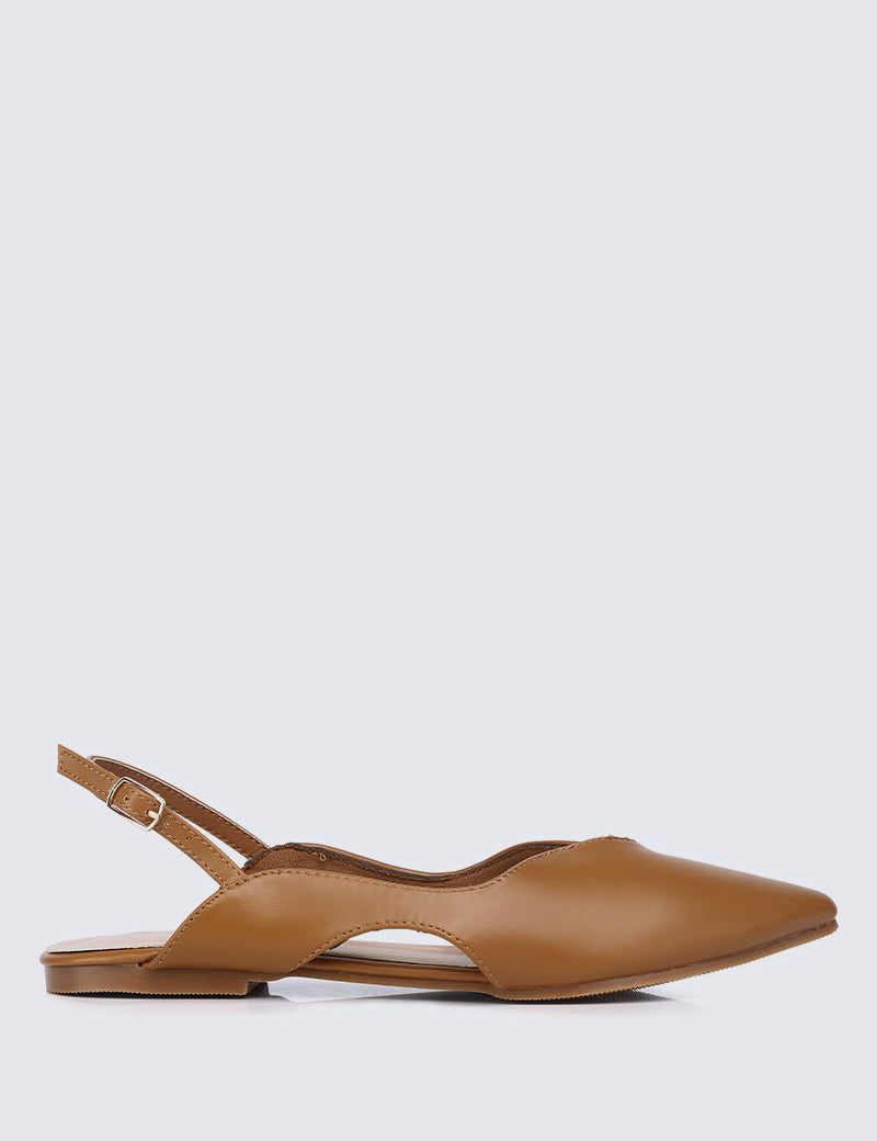 Riley Comfy Ballerina In BrownShoes - myballerine