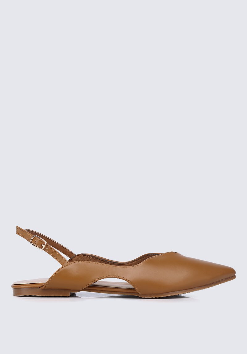 Riley Comfy Ballerina In BrownShoes - myballerine