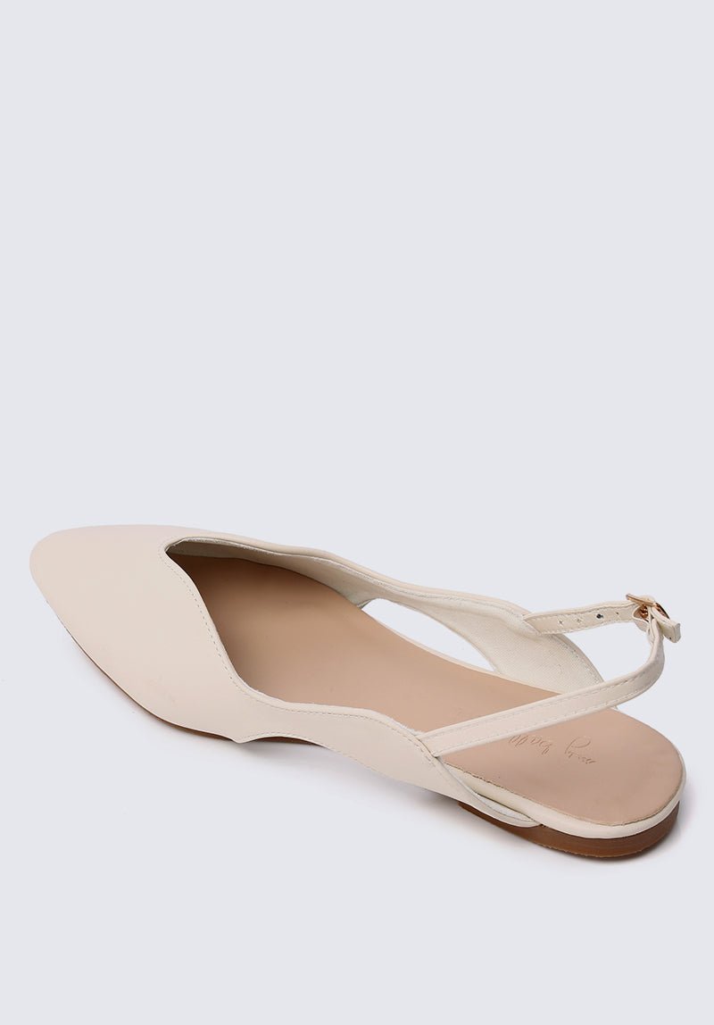 Riley Comfy Ballerina In Off WhiteShoes - myballerine