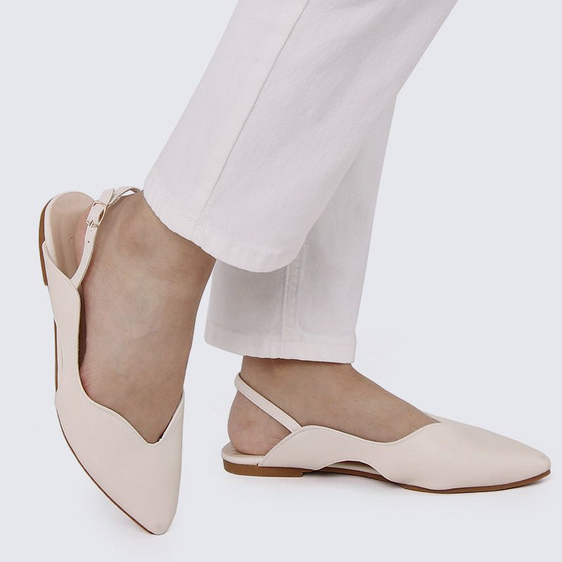 Riley Comfy Ballerina In Off WhiteShoes - myballerine