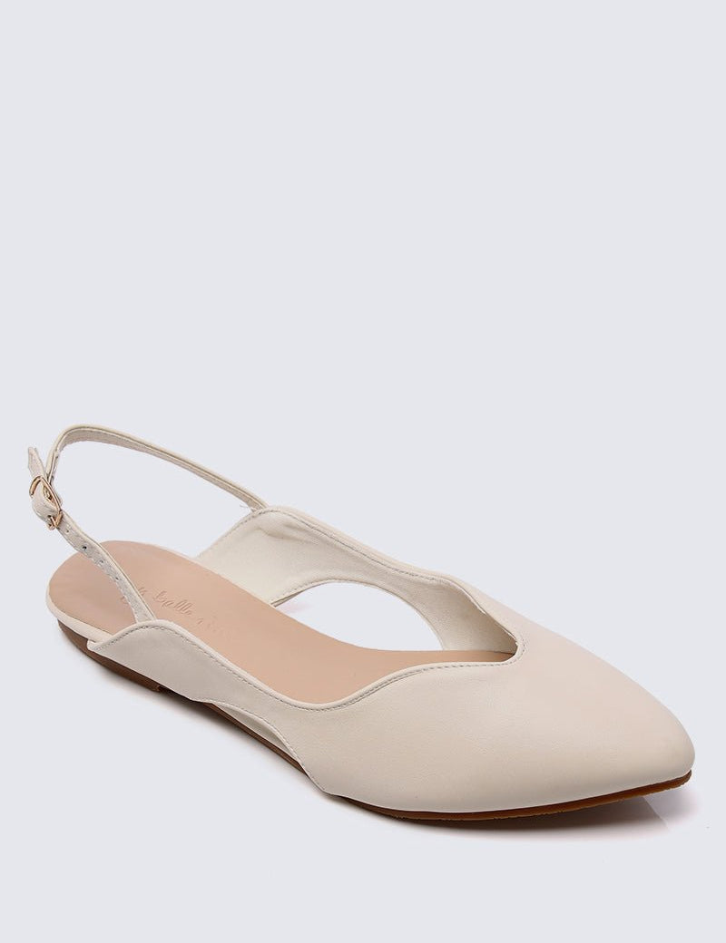 Riley Comfy Ballerina In Off WhiteShoes - myballerine