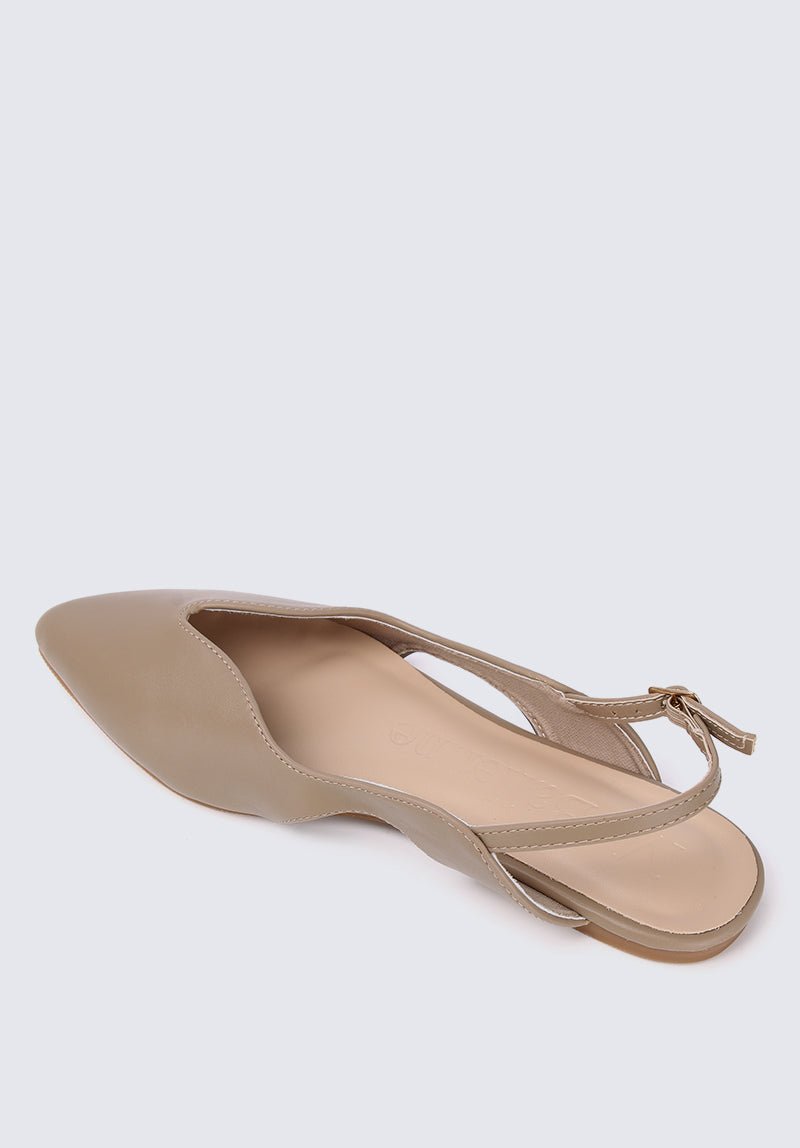 Riley Comfy Ballerina In TaupeShoes - myballerine