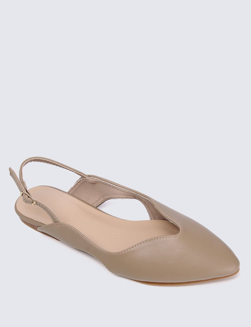 Riley Comfy Ballerina In TaupeShoes - myballerine