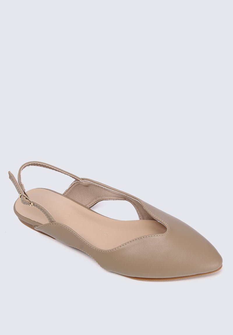 Riley Comfy Ballerina In TaupeShoes - myballerine