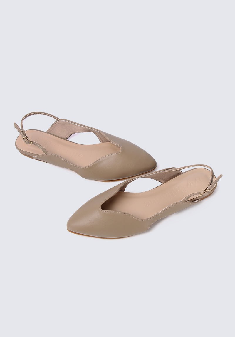 Riley Comfy Ballerina In TaupeShoes - myballerine