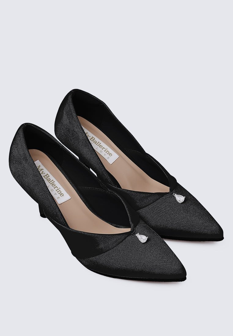 Rosaline Comfy Pumps In Black - myballerine