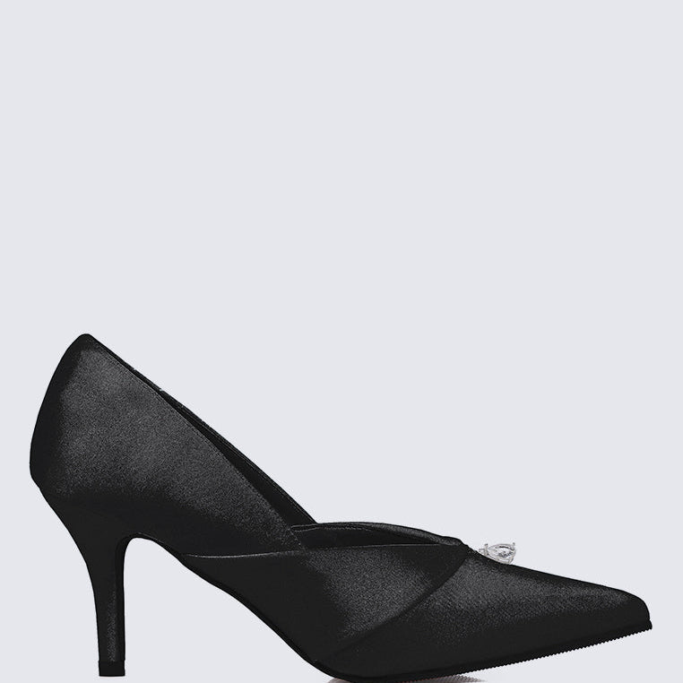 Rosaline Comfy Pumps In Black - myballerine