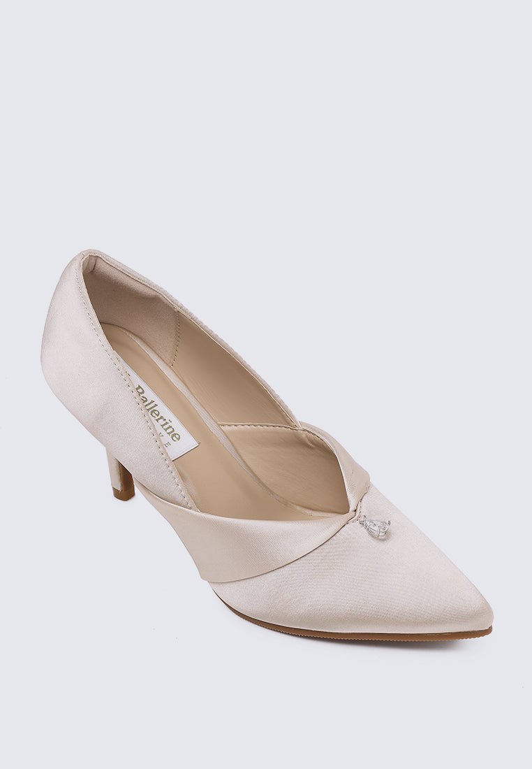 Rosaline Comfy Pumps In Champagne - myballerine