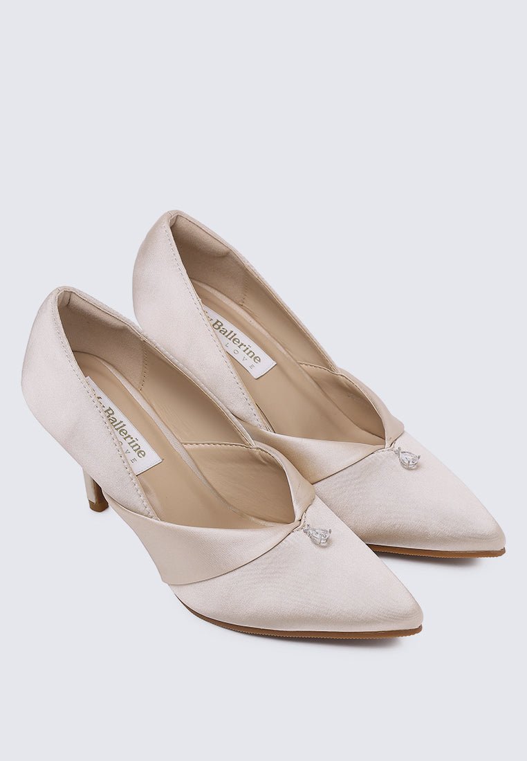 Rosaline Comfy Pumps In Champagne - myballerine