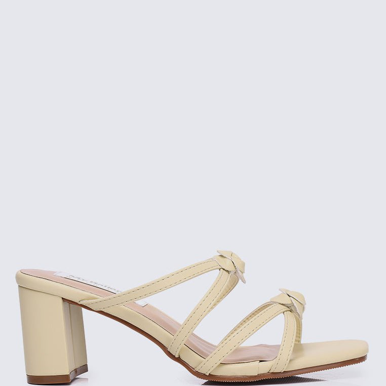 Rosina Comfy Heels in ButtercreamShoes - myballerine