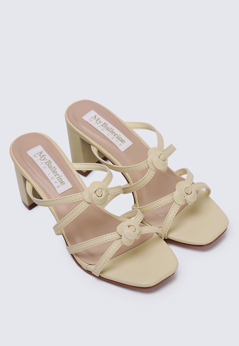 Rosina Comfy Heels in ButtercreamShoes - myballerine