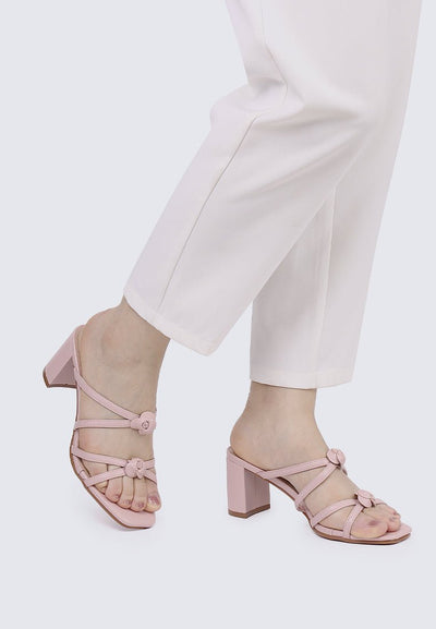 Rosina Comfy Heels in Dusty PinkShoes - myballerine