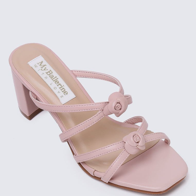 Rosina Comfy Heels in Dusty PinkShoes - myballerine