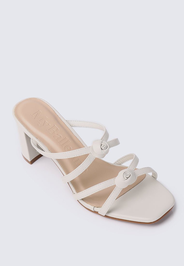 Rosina Comfy Heels in Off WhiteShoes - myballerine