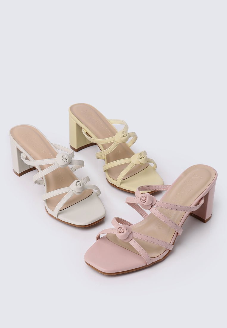 Rosina Comfy Heels in Off WhiteShoes - myballerine