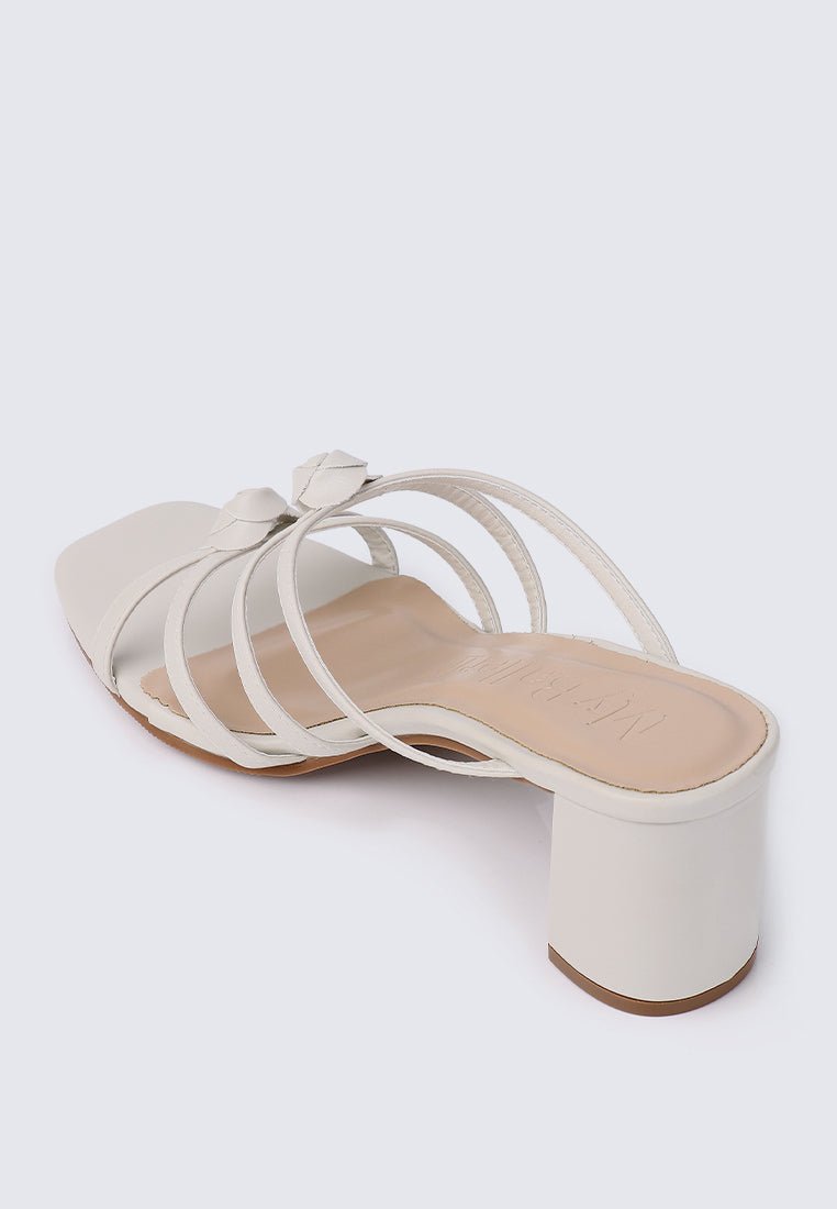 Rosina Comfy Heels in Off WhiteShoes - myballerine