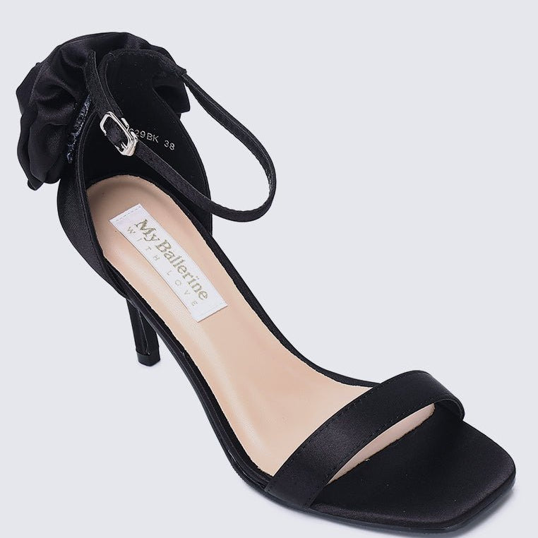 Roxanne Comfy Heels In BlackShoes - myballerine