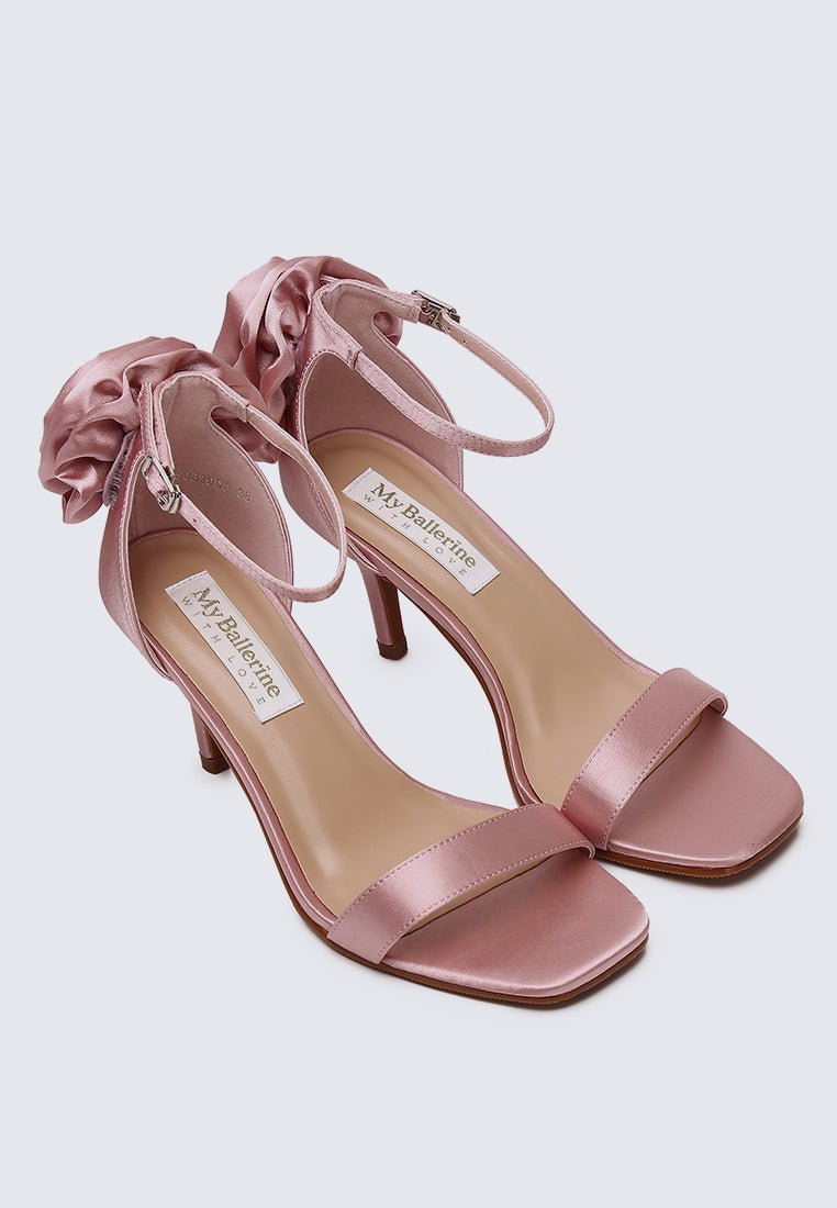 Roxanne Comfy Heels In Dusty PinkShoes - myballerine