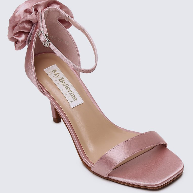 Roxanne Comfy Heels In Dusty PinkShoes - myballerine