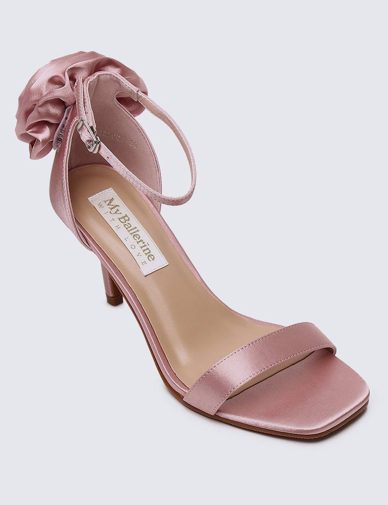 Roxanne Comfy Heels In Dusty PinkShoes - myballerine