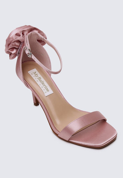 Roxanne Comfy Heels In Dusty PinkShoes - myballerine