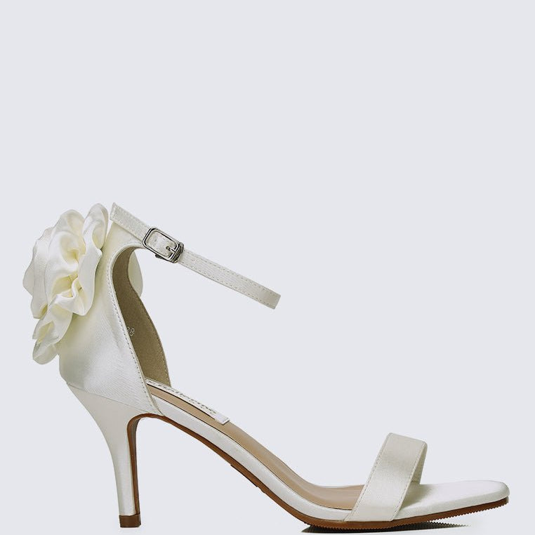 Roxanne Comfy Heels In IvoryShoes - myballerine