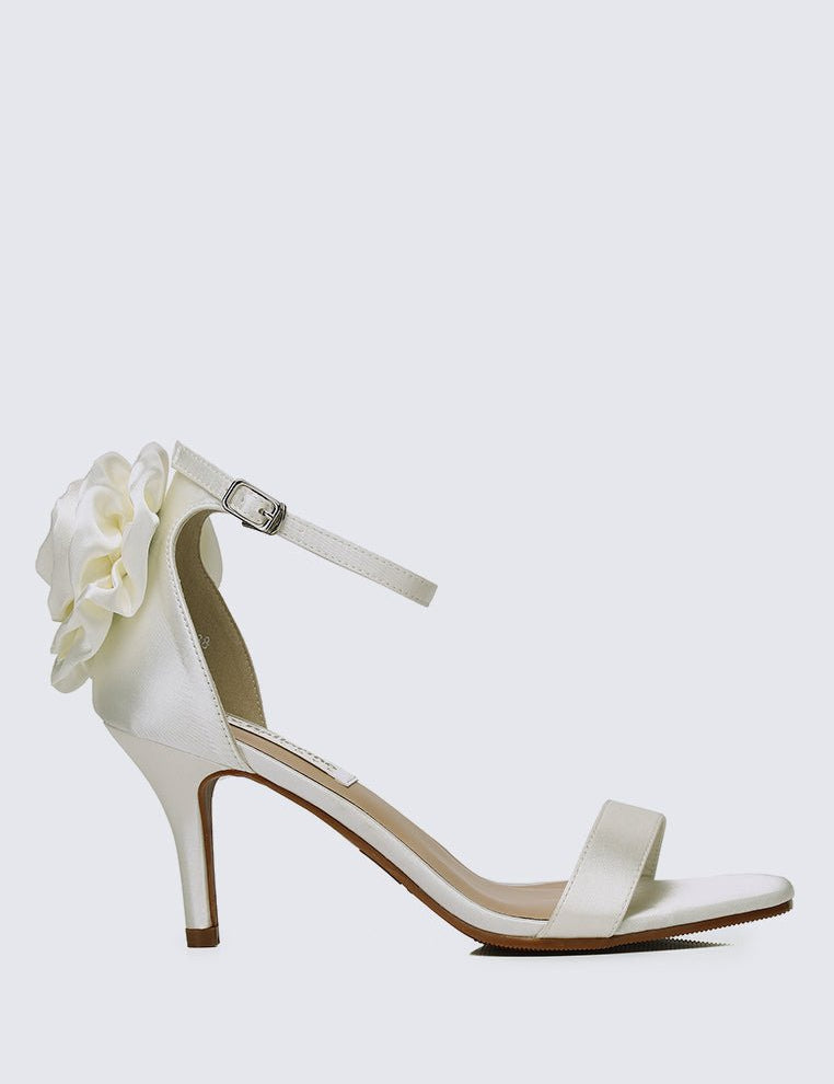 Roxanne Comfy Heels In IvoryShoes - myballerine