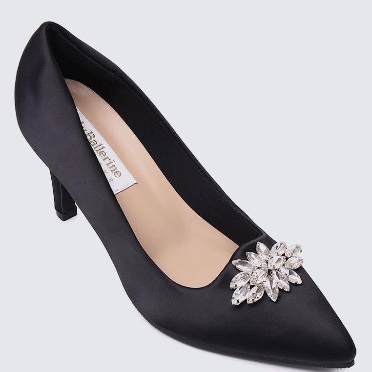 Stacy Comfy Pumps In Black - myballerine