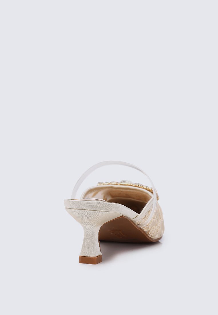 Sylvia Comfy Heels In NudeShoes - myballerine