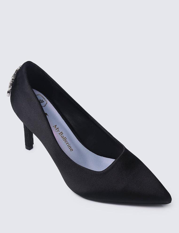 The Carriage Princess Comfy Pumps In Black - myballerine