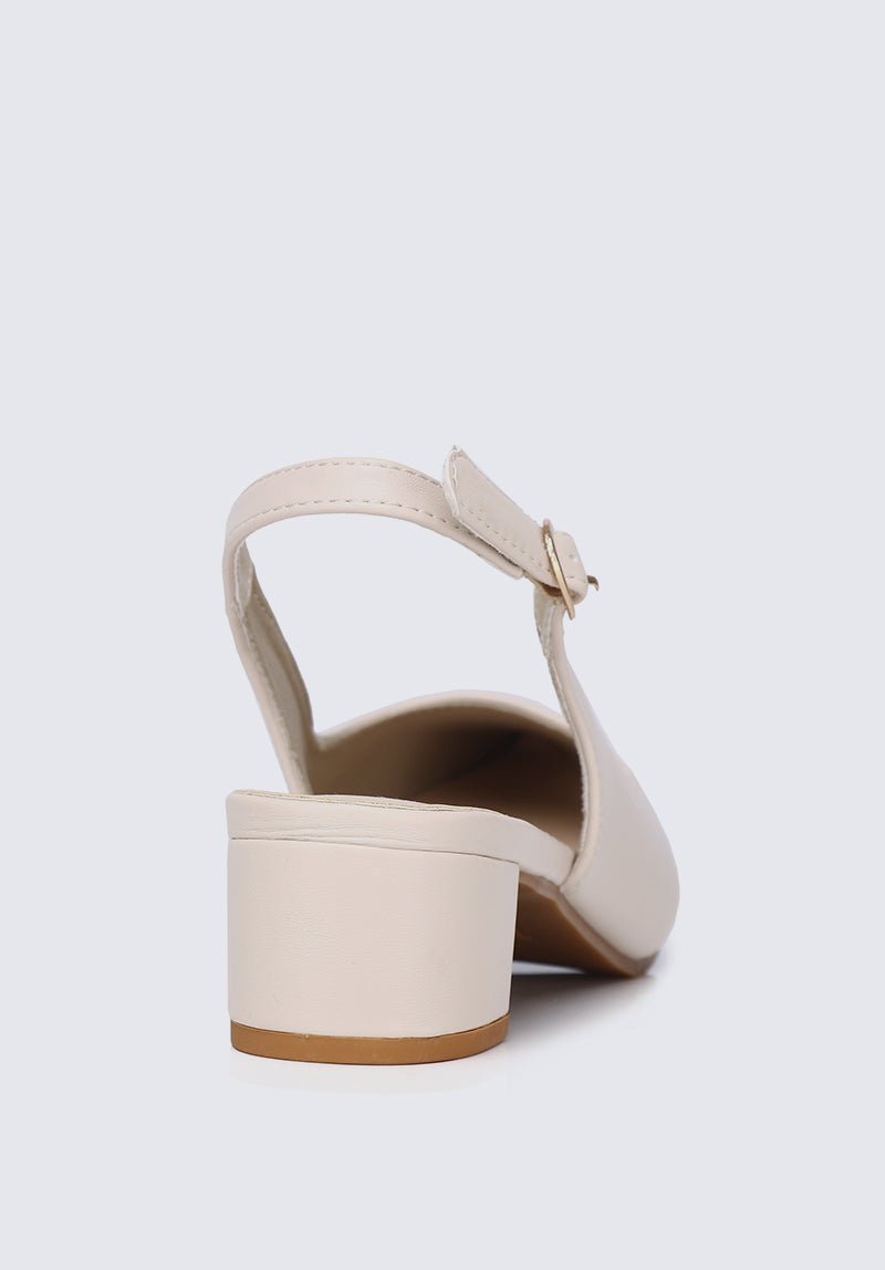 Valerie Comfy Heels In BeigeShoes - myballerine