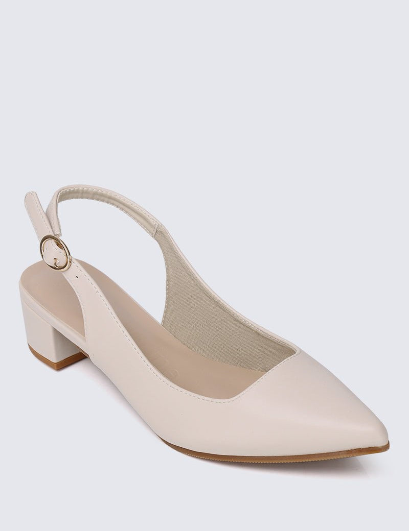 Valerie Comfy Heels In BeigeShoes - myballerine