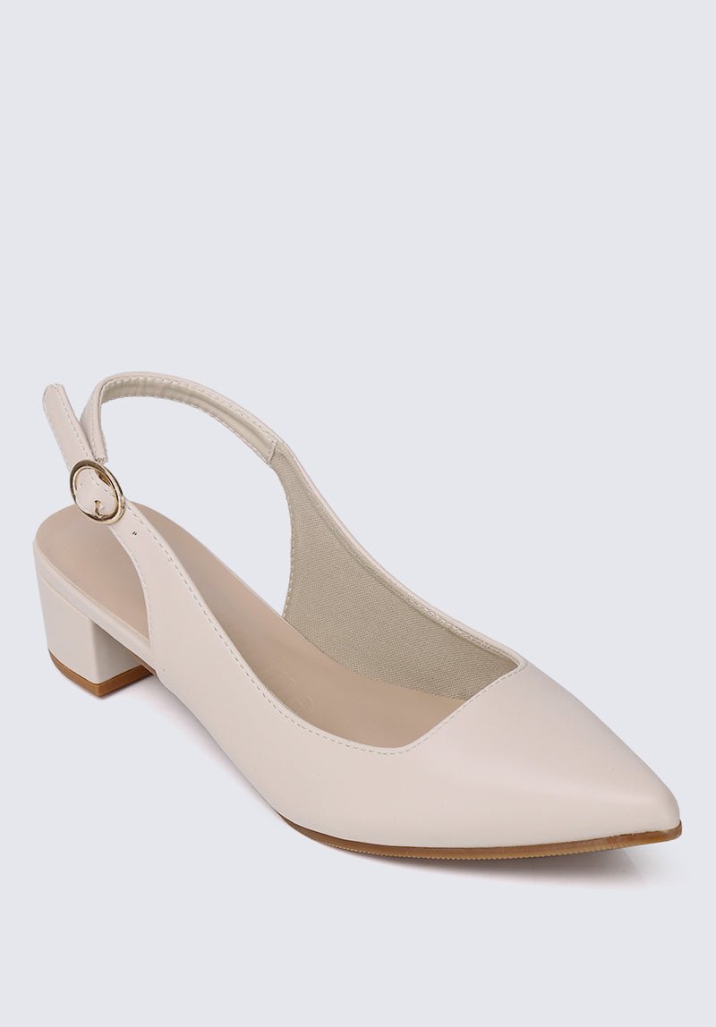 Valerie Comfy Heels In BeigeShoes - myballerine